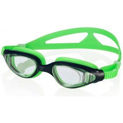 Dziecięce okulary pływackie AQUA-SPEED CETO zielono-czarne